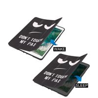 imoshion Coque tablette Design Trifold Apple iPad 6 (2018) 9.7 pouces / iPad 5 (2017) 9.7 pouces / Air 2 (2014)/Air 1 (2013) - Don't touch