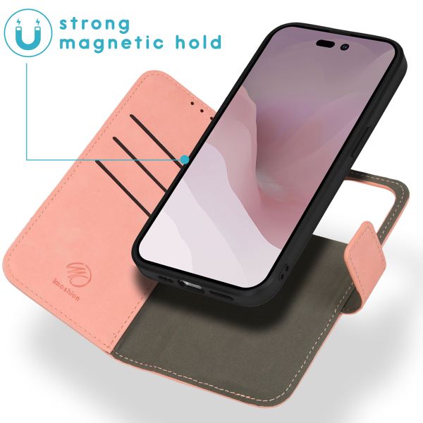 imoshion Etui de télephone luxe 2-en-1 amovible Apple iPhone 14 Pro - Rose
