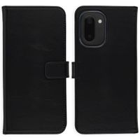 Selencia Étui portefeuille en cuir véritable OnePlus 15R - Noir