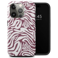 Selencia Coque arrière Vivid Apple iPhone 15 Pro - Trippy Swirl Dark Rose