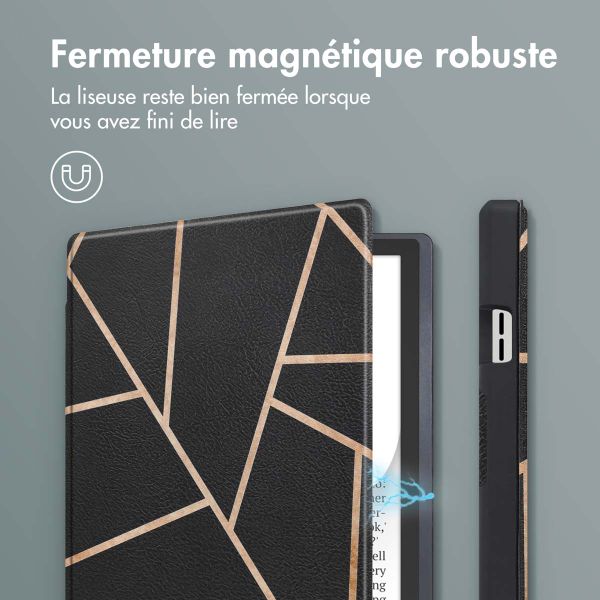 imoshion Étui á rabat Pocketbook InkPad Color 3 / InkPad 4 - Black Graphic