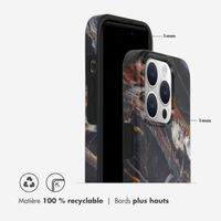 Selencia Aurora Coque Fashion Apple iPhone 15 Pro - Onyx Black Marble