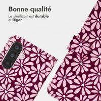 imoshion Étui de télephone portefeuille Design Samsung Galaxy A56 - Bloom Love Blush