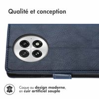 imoshion Étui de téléphone portefeuille Luxe OnePlus 13 - Bleu foncé