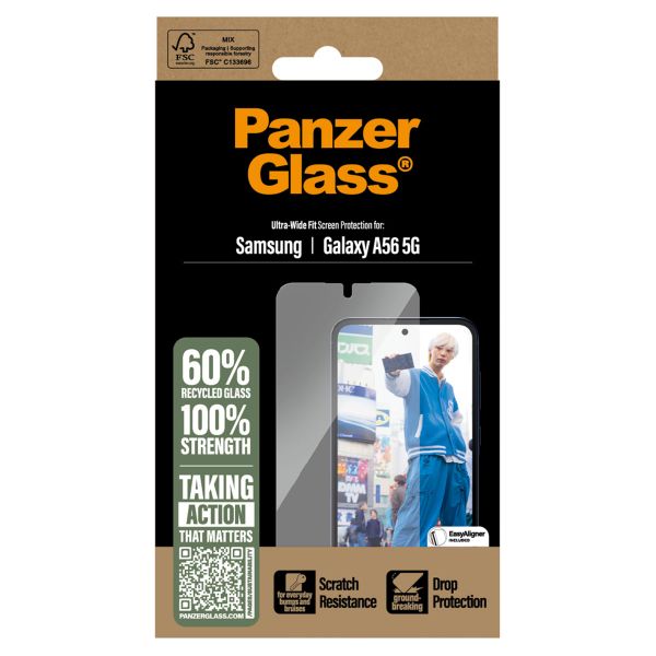 PanzerGlass Protection d'écran Ultra-Wide Fit avec applicateur Samsung Galaxy A56