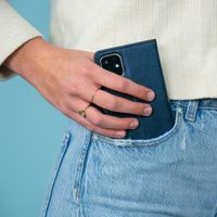 imoshion Étui de télephone portefeuille de luxe Samsung Galaxy A32 (5G) - Bleu foncé