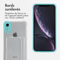 imoshion Coque silicone avec porte-cartes Apple iPhone Xr - Transparent