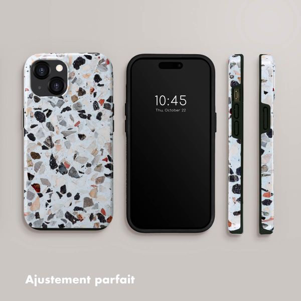 Selencia Coque arrière Vivid Tough iPhone 15  - Chic Terazzo