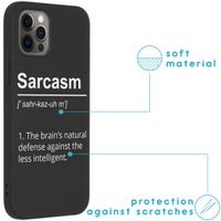 imoshion Coque Design iPhone 12 (Pro) - Quote - Noir