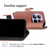 imoshion Étui de télephone portefeuille de luxe Xiaomi Redmi Note 15 Pro (4G) - Marron