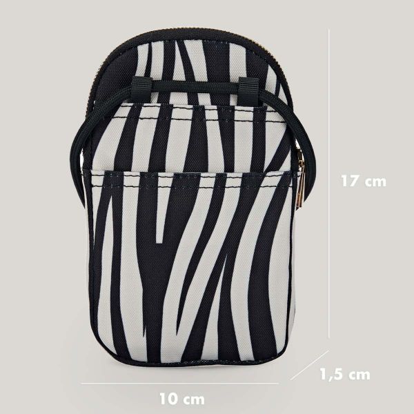 Selencia ﻿Pochette pour téléphone - Zebra Black