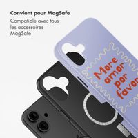Selencia Coque arrière Vivid avec MagSafe Apple iPhone 16 - More Amor