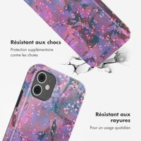 Selencia Coque arrière Vivid Apple iPhone 11 - Fresh Paint Flower Orange