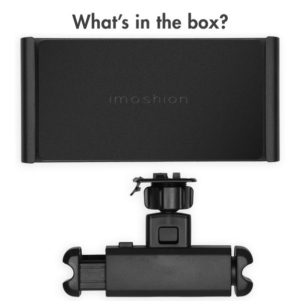 imoshion Support de tablette pour voiture - Réglable - Appui-tête - Noir