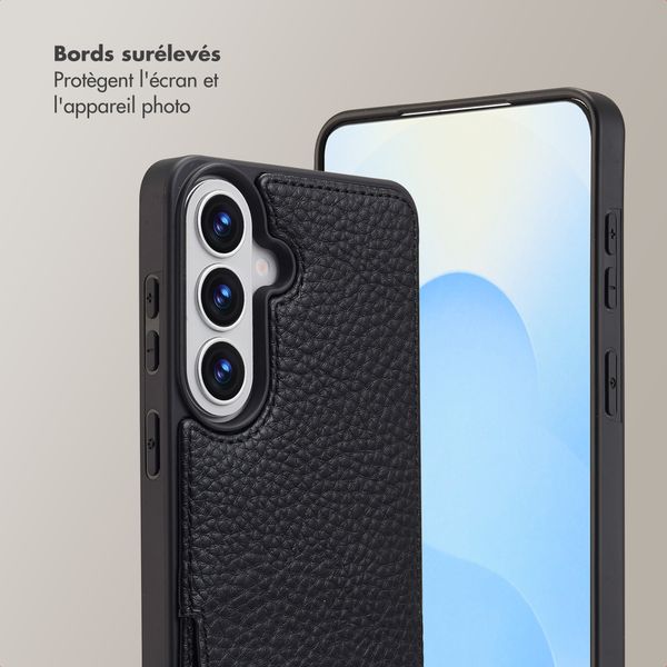 Selencia Coque de télephone Nova avec cordon et porte-cartes Samsung Galaxy S26 Plus - Noir