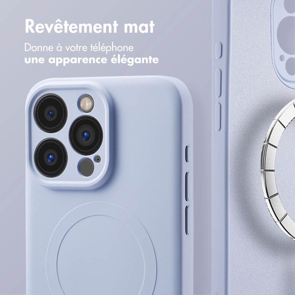 imoshion Coque Couleur avec MagSafe Apple iPhone 15 Pro Max - Lila