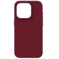 Njorð Collections Coque daim Comfort+ MagSafe iPhone 15 Pro - Red