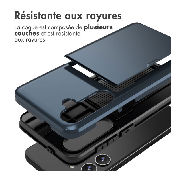 imoshion Coque arrière avec porte-cartes Samsung Galaxy S24 Plus - Bleu foncé