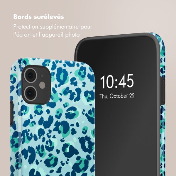 Selencia Coque arrière Vivid Tough iPhone 11 - Wild Spots Light Blue