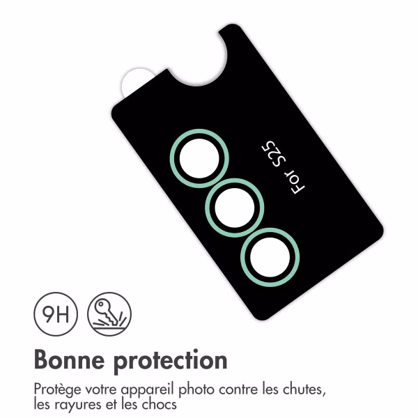 imoshion Lot de 2 protections d'objectif de caméra Samsung Galaxy S25 - Mint