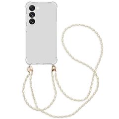 imoshion Coque avec dragonne + bracelet - Perles Samsung Galaxy S23 - Transparent