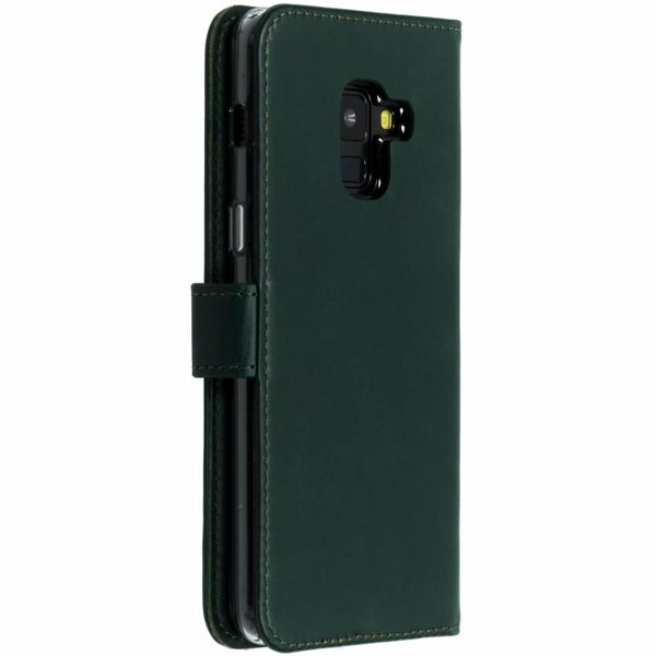 Selencia Étui de téléphone portefeuille en cuir véritable Samsung Galaxy A8 (2018)