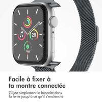 imoshion Bracelet slim Milanese Apple Watch Series 1 t/m 9 / SE (38/40/41 mm) | Series 10 / 11 (42 mm) - Indigo