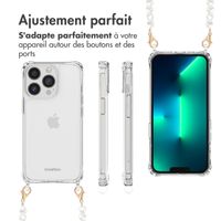 imoshion Coque avec dragonne + bracelet Apple iPhone 13 Pro - Perles Cœurs