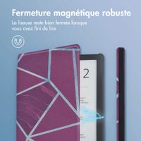 imoshion Design Slim Hard Case Sleepcover Pocketbook Touch Lux 5 / HD 3 / Basic Lux 4 / Vivlio Lux 5 - Bordeaux Graphic
