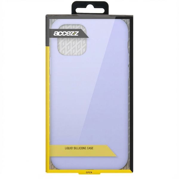 Accezz Coque Liquid Silicone Apple iPhone 11 Pro - Violet