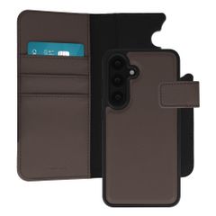 imoshion Étui portefeuille luxe 2-en-1 amovible Samsung Galaxy S25 - Marron