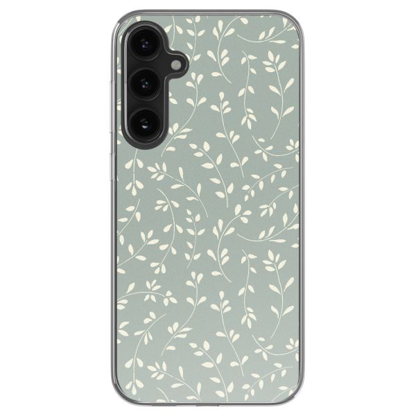 imoshion Coque design pour Samsung Galaxy S23 FE - Smoke Green Flowers