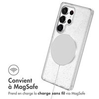 imoshion Coque Pailletée avec MagSafe Samsung Galaxy S24 Ultra - Paillettes Transparent