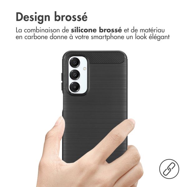 imoshion Coque Brushed Samsung Galaxy A16 - Noir