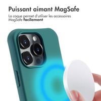 imoshion Coque arrière Color avec cordon amovible et MagSafe Apple iPhone 16 Pro Max - Vert foncé