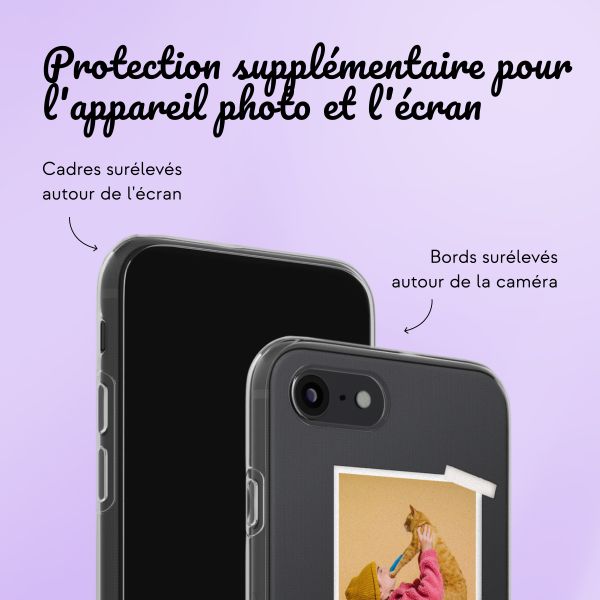 Coque personnalisée avec pellicule N°2 iPhone SE (2022 / 2020) / 8 / 7 - Transparent