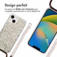 imoshion Coque Design avec cordon Apple iPhone 15 - Desert Dots