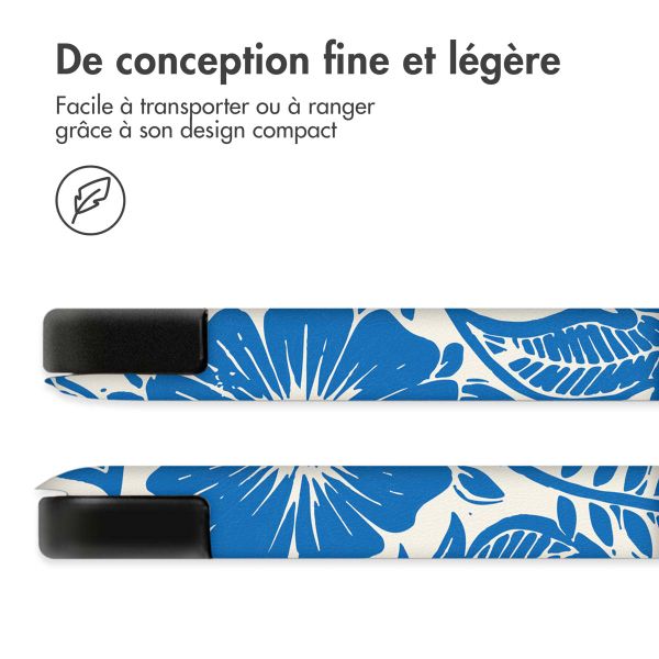 imoshion Coque tablette Design Trifold Samsung Galaxy Tab A11 Plus / A9 Plus - Flower Tile