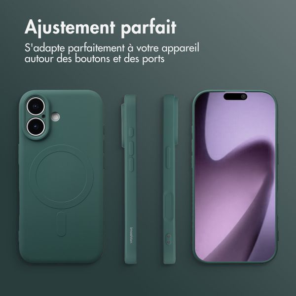 imoshion Coque Couleur avec MagSafe Apple iPhone 17 - Vert foncé