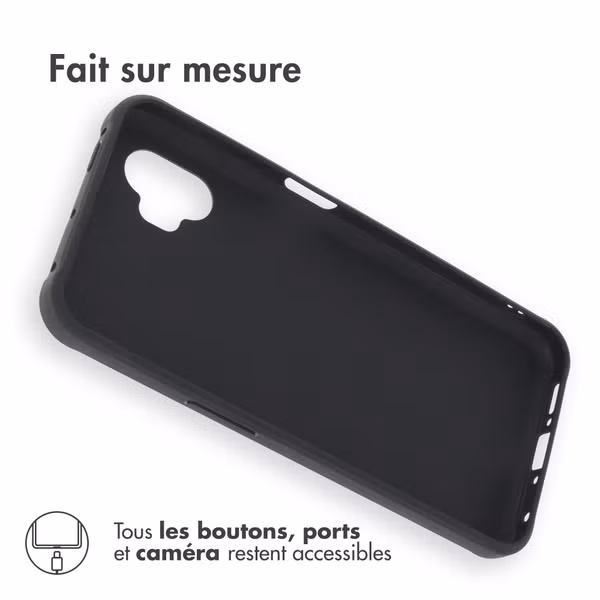 Accezz Coque Couleur Samsung Galaxy Xcover 7 Pro - Noir