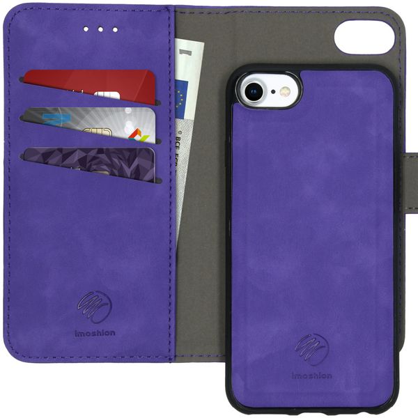 imoshion Etui de téléphone 2-en-1 amovible iPhone SE (2022 / 2020)/ 8 / 7 / 6(s) - Violet