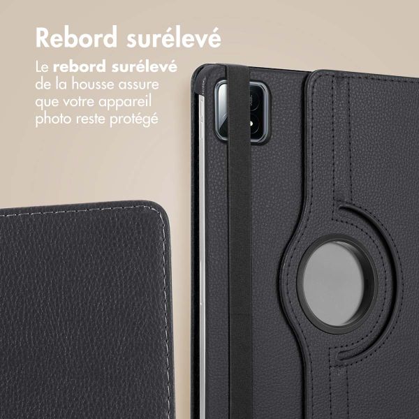 imoshion Coque tablette rotatif à 360° Xiaomi Pad 6S Pro 12.4 - Noir