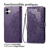 imoshion Etui de téléphone portefeuille Mandala Samsung Galaxy A04 - Violet