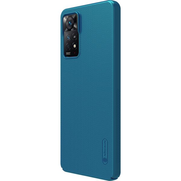 Nillkin Coque Super Frosted Shield Xiaomi Redmi Note 11 (4G) / Note 11S (4G) - Bleu