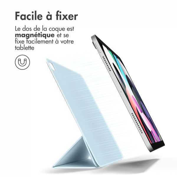 imoshion Magnetic etui de téléphone portefeuille iPad Air 11 pouces (2024) M2 / Air 5 (2022) / Air 4 (2020) - Bleu clair