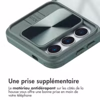 imoshion Coque arrière Camslider Samsung Galaxy S25 - Vert foncé