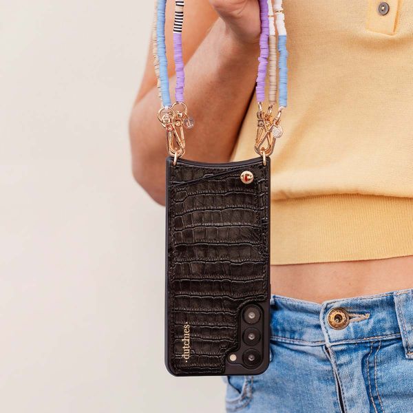 Dutchies Coque avec porte-cartes Apple iPhone 13 Pro - Crocodile Chic