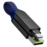 Rolling Square inCharge® X 6-in-1 connecteur de charge pour porte-clés - Sapphire Blue