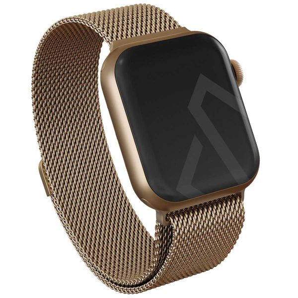 Burga Bracelet milanais Apple Watch Series 1 á 10 / SE / Ultra (2) (44/45/46/49 mm) - Dorée