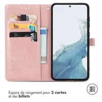 imoshion Etui de téléphone portefeuille Mandala Samsung Galaxy S23 Plus - Rose Dorée